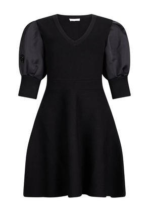 LIU JO embellished puff-sleeve dress - Black