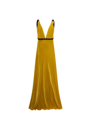 Philosophy Di Lorenzo Serafini velvet evening dress - Yellow
