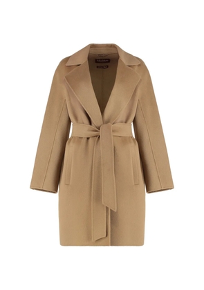 Max Mara notched-collar coat - Neutrals