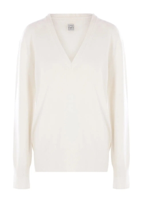 TOTEME v-neck cashmere sweater - Neutrals