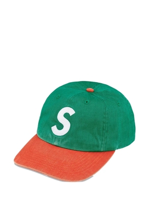 Supreme logo-embroidered cap - Green