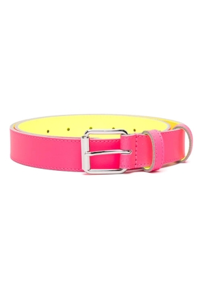 Comme Des Garçons Wallet Super Fluo leather belt - Pink