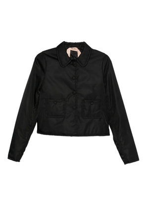 Nº21 patch-pocket collared jacket - Black