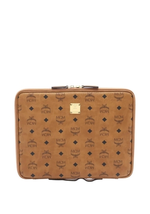 MCM Pre-Owned 2010s logo-print zip tablet case - Brown