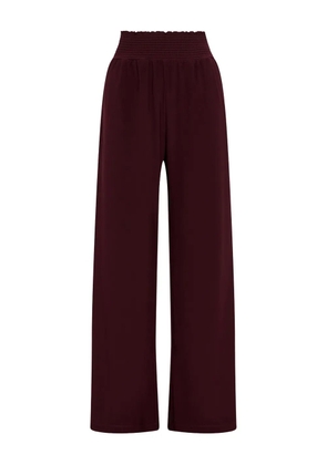 MALIPARMI elasticated-waist straight trousers - Red