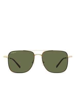 Ferragamo Eyewear square-frame sunglasses - Gold