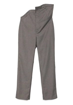 JUNTAE KIM tailored rose trousers - Grey