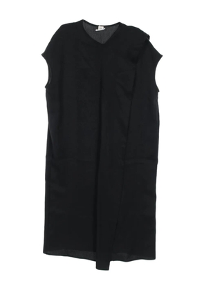 Hermès Pre-Owned 2010s flap-detail midi dress - Black