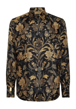 Billionaire Baroque-print shirt - Gold