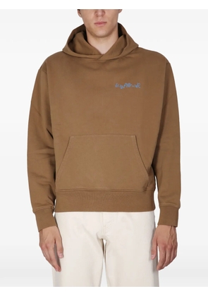 Sunflower hooded kangaroo-pocket hoodie - Brown