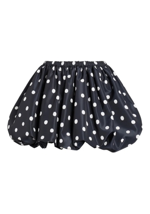 Patou elasticated-waist polka-dot mini A-line skirt - Black