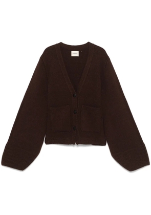 KHAITE Scarlet cardigan - Brown