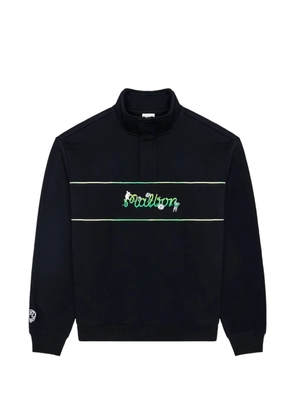 Malbon Golf x Grateful Dead collegiate zip sweatshirt - Black