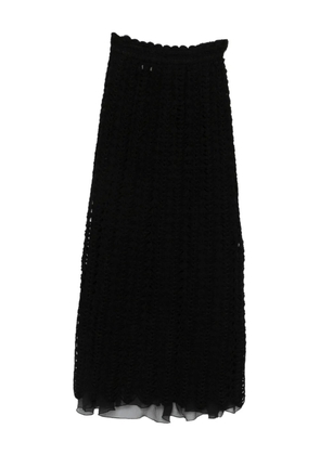 Atu Body Couture crochet trim midi skirt - Black