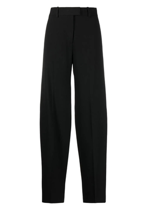The Attico high-waisted wide-leg trousers - Black