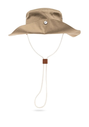 JIL SANDER+ stud-detail sun hat - Neutrals