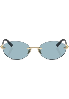 Tiffany & Co Eyewear oval-frame sunglasses - Black