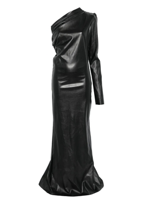 Alchemy x Lia Aram asymmetreic maxi dress - Black
