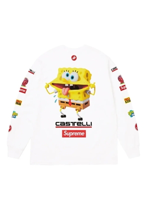 Supreme x SpongeBob x Castelli Racing long-sleeves T-shirt - White