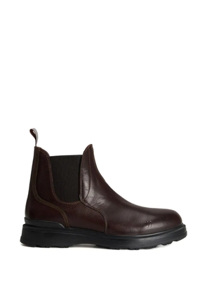 Woolrich elastic-panel leather boots - Neutrals