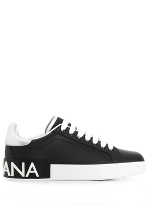 Dolce & Gabbana Portofino leather sneakers - Black