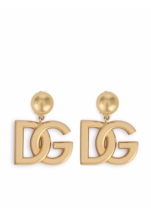 Dolce & Gabbana DG-logo clip-on earrings - Gold