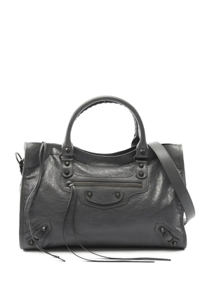 Balenciaga Pre-Owned 2020s medium City braided-handle tote bag - Grey