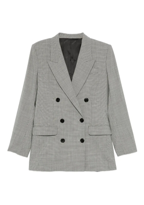 MARANT ÉTOILE checked double-breasted jacket - Grey