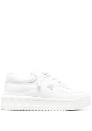 Valentino Garavani One Stud XL leather sneakers - White