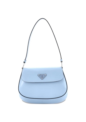 Prada Pre-Owned Cleo Flap Shoulder Bag Spazzolato Leather Small hobo bag - Blue