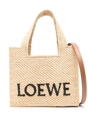 LOEWE mini Loewe Font tote bag - Neutrals