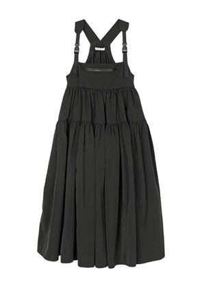 Cecilie Bahnsen cross-back tiered dress - Black
