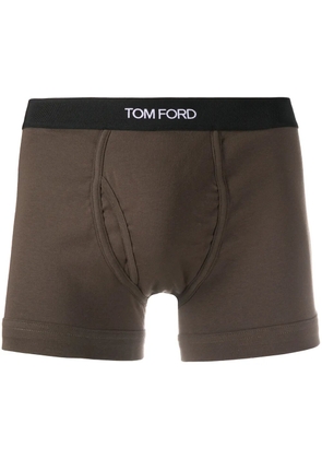 TOM FORD logo waistband boxers - Green