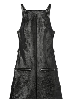 Courrèges multi-strap vinyl dress - Black