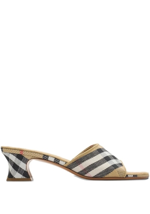 Burberry 45mm Sloane heeled sandals - Neutrals