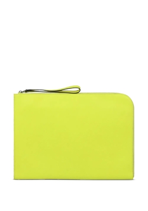 Valextra zip-up clutch bag - Yellow
