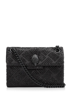 Kurt Geiger London crystal-embellished mini Kensington bag - Black