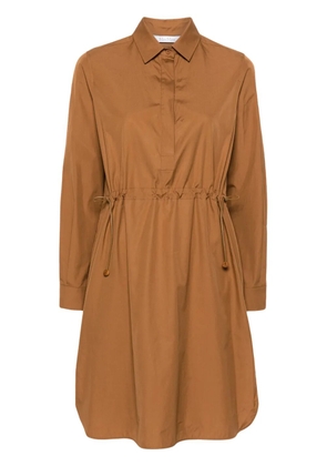 Max Mara classic-collar shirt minidress - Brown