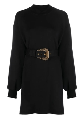 Versace Jeans Couture belted long-sleeve minidress - Black