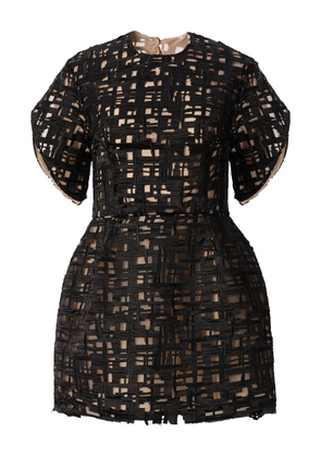 ARAFTU open-back mini dress - Black