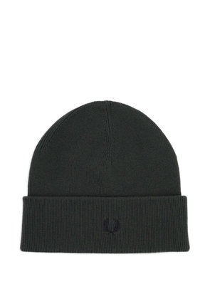 Fred Perry logo-embroidered beanie hat - Green