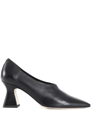 Aeyde 60mm square toe leather loafers - Black