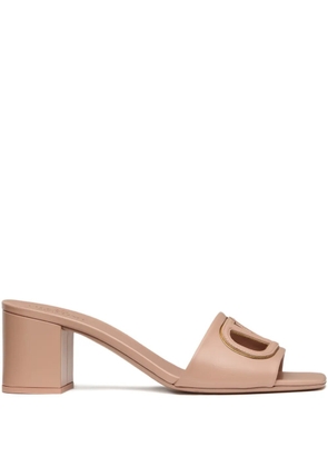 Valentino Garavani VLogo cut-out sandals - Pink