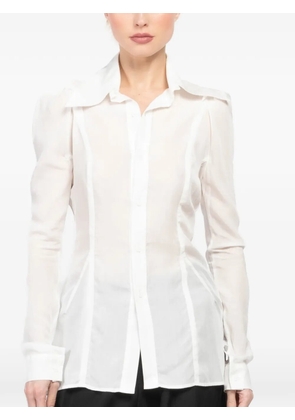 Yohji Yamamoto long-sleeve shirt - White