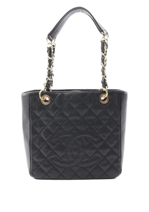 CHANEL Pre-Owned 2012 Interlocking CC-logo tote bag - Black