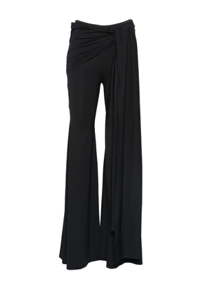 AXEL 113 Tina drap flar trousers - Black