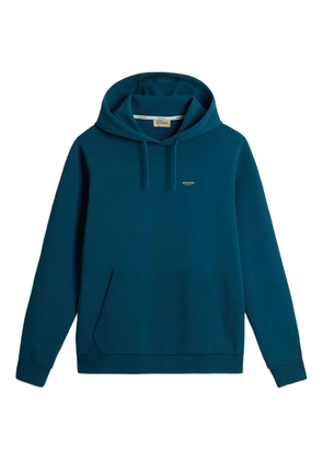 Woolrich logo interlock hoodie - Blue