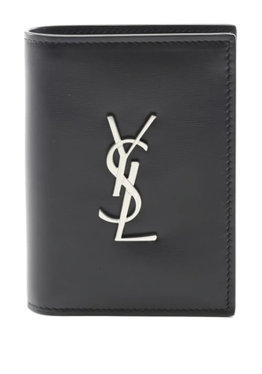 Saint Laurent Pre-Owned 2020s logo Cassandra card case - Black
