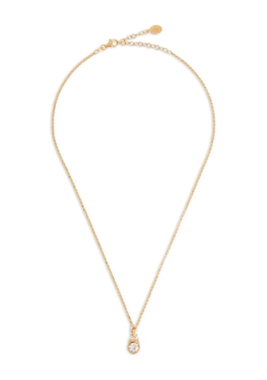 V JEWELLERY round-stone chain necklace - Gold