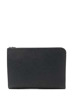 Louis Vuitton Pre-Owned Jules GM leather clutch - Black